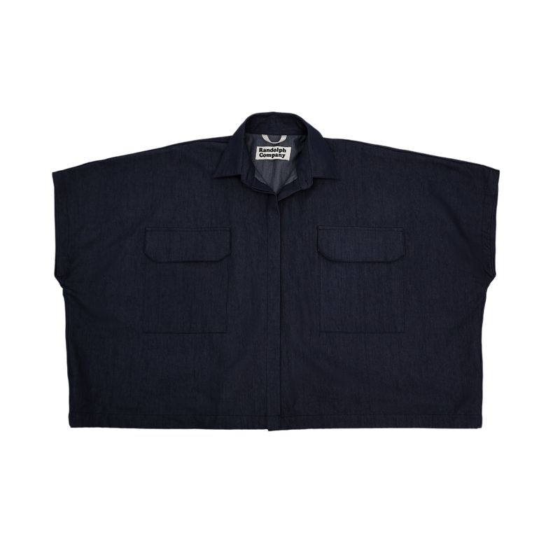 Cape Short Sleeve Shirt_Navy