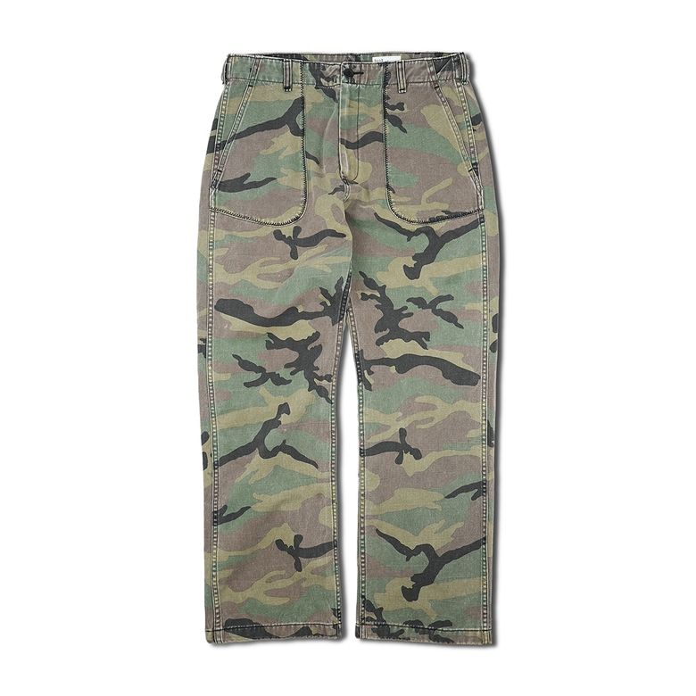 WASHED FATIGUE PANTS / CAMO
