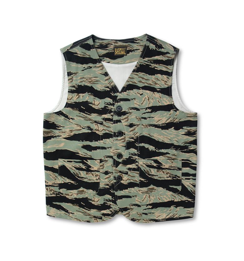 BLACK PP HS60 Work Vest / Tiger Camouflage