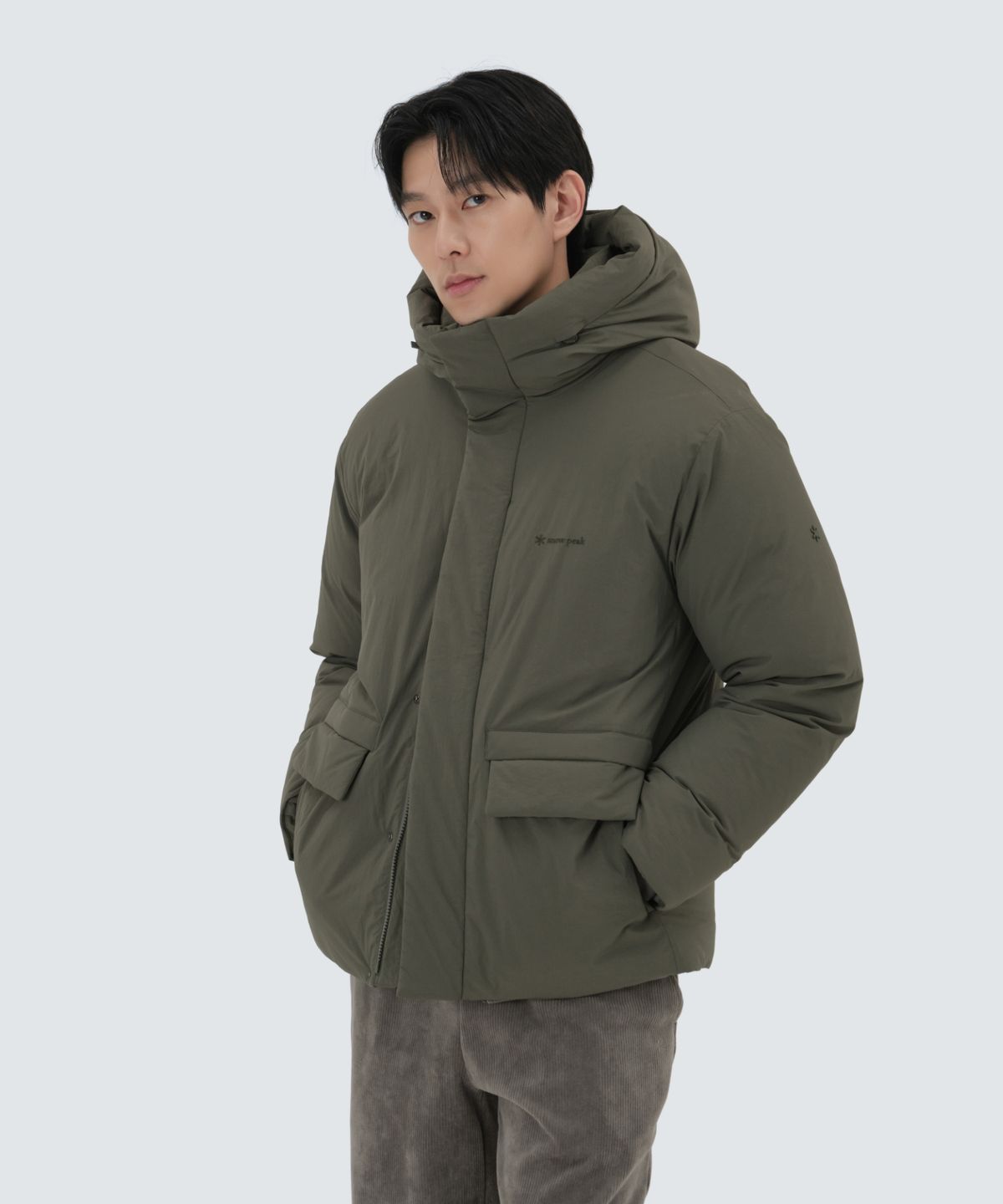 스노우피크 어패럴(SNOWPEAK APPAREL) 시티캠퍼 후드 헤비 다운 자켓 (S25WMGDJ10) Khaki
