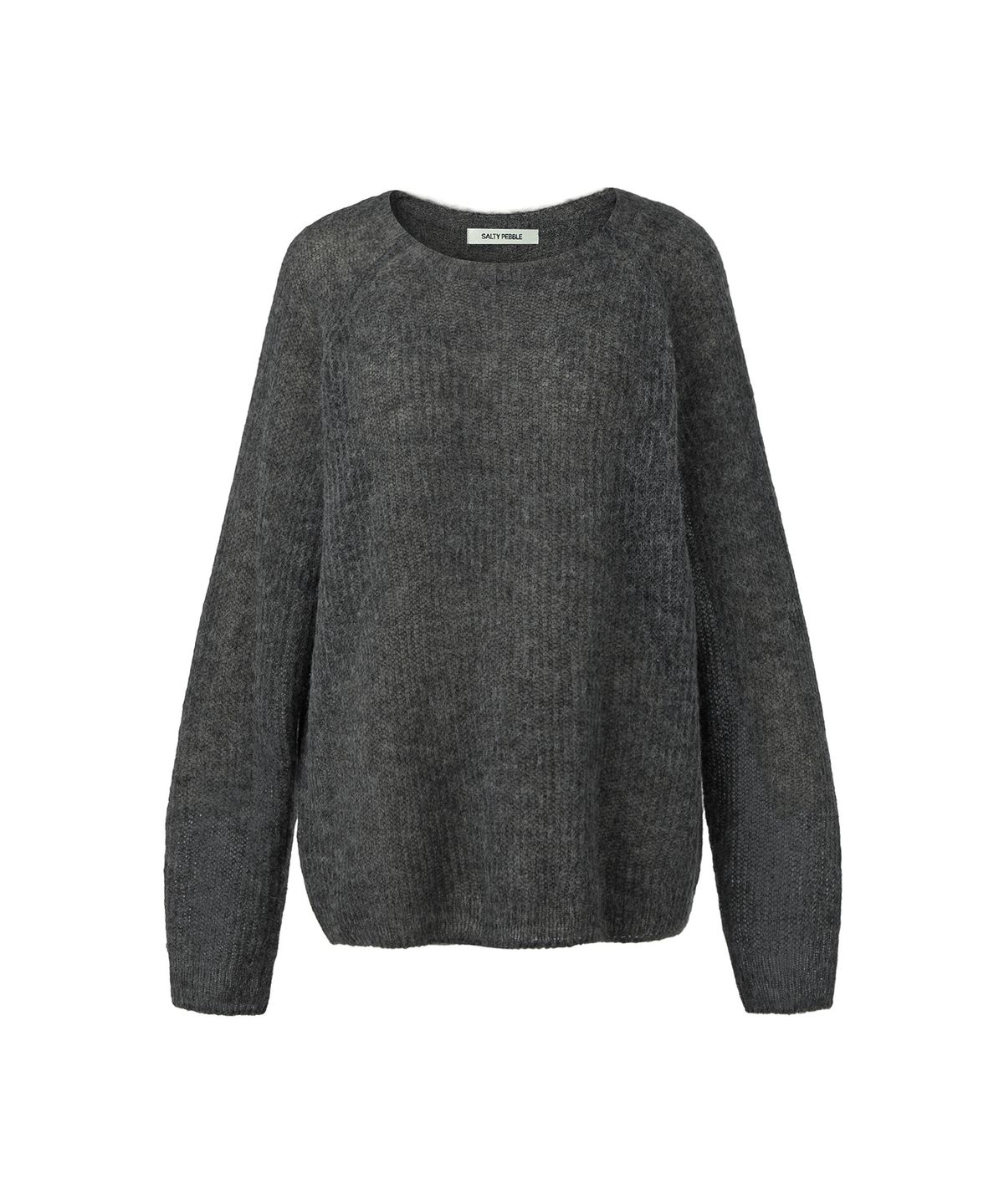 솔티페블(SALTY PEBBLE) MOHAIR LOOSE-FIT KNIT [CHARCOAL]