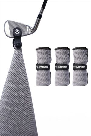 [3PACK] 골프 타월 - 그레이