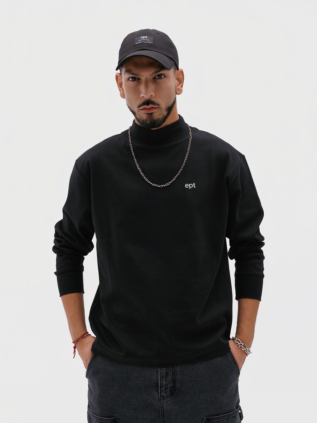 이피티(EPT) POINT LABEL CAP (BLACK)