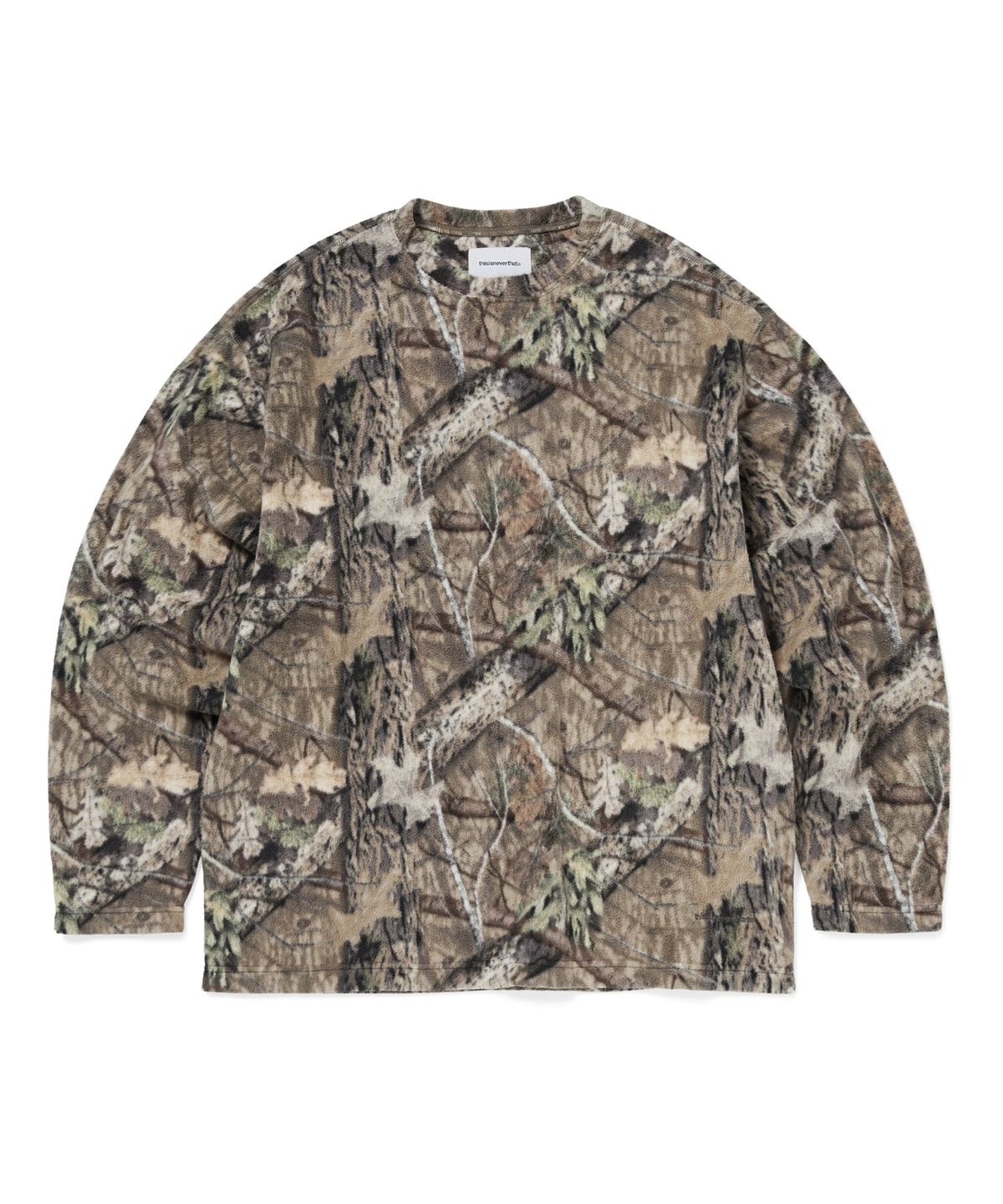 디스이즈네버댓(THISISNEVERTHAT) Fleece Crew Camo