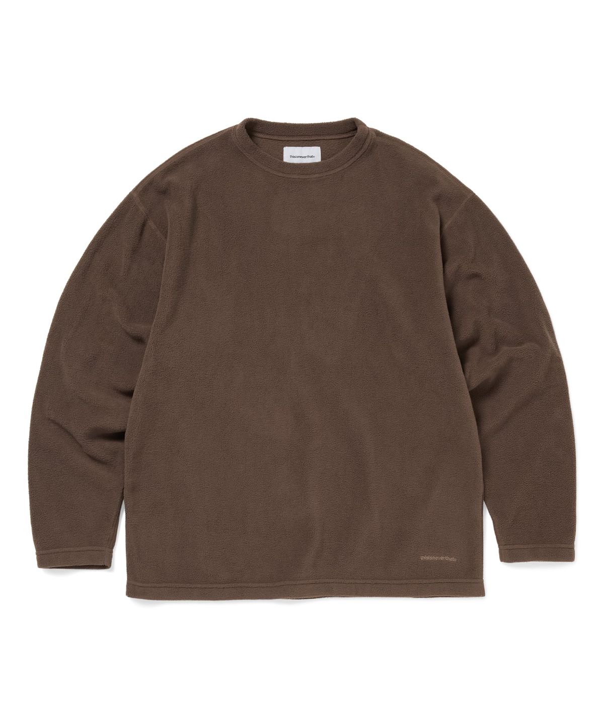 디스이즈네버댓(THISISNEVERTHAT) Fleece Crew Brown