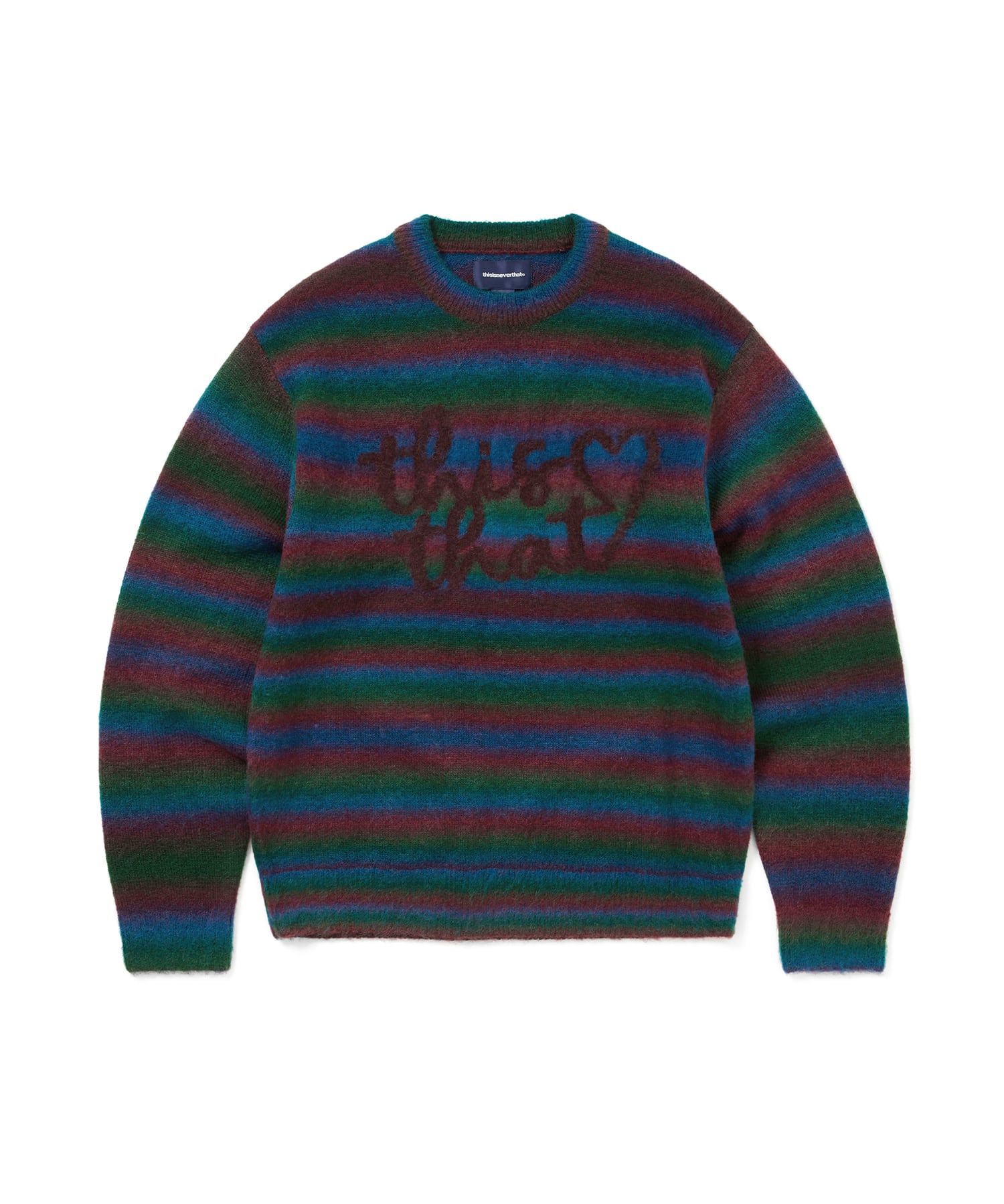 MUSINSA | thisisneverthat Heart Logo knit Sweater Multi