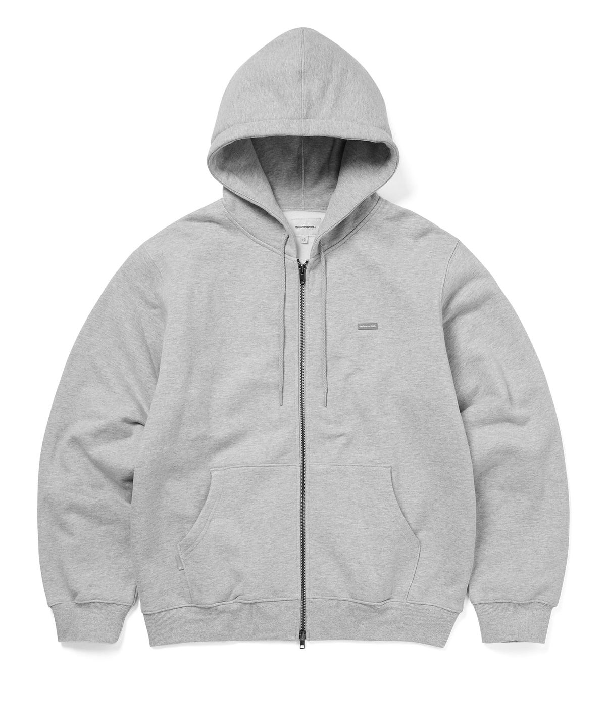 디스이즈네버댓(THISISNEVERTHAT) T.N.T. Classic HDP Zip Up Sweat Heather Grey