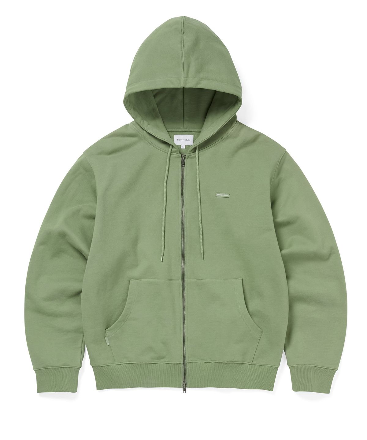 디스이즈네버댓(THISISNEVERTHAT) T.N.T. Classic HDP Zip Up Sweat Faded Green