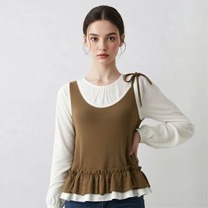 레이어드리본셔링블라우스_I5C-CBL017