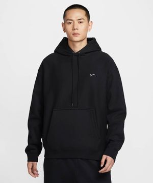 솔로 스우시 풀오버 후디 M - 블랙:화이트 / HV1083-010