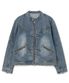 데님 바이커 자켓 [빈티지 블루]