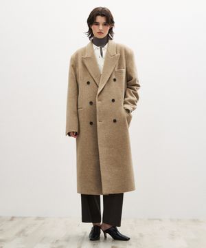 (우먼)울 100 롱 코트 베이지
