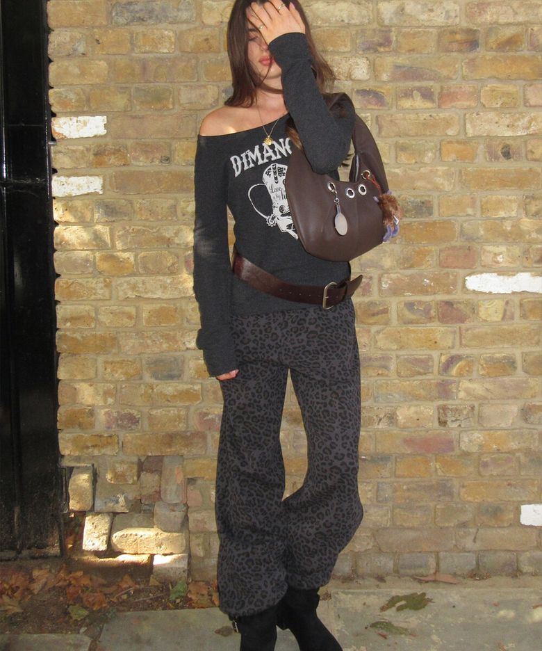 Leopard Sweatpants (grey)
