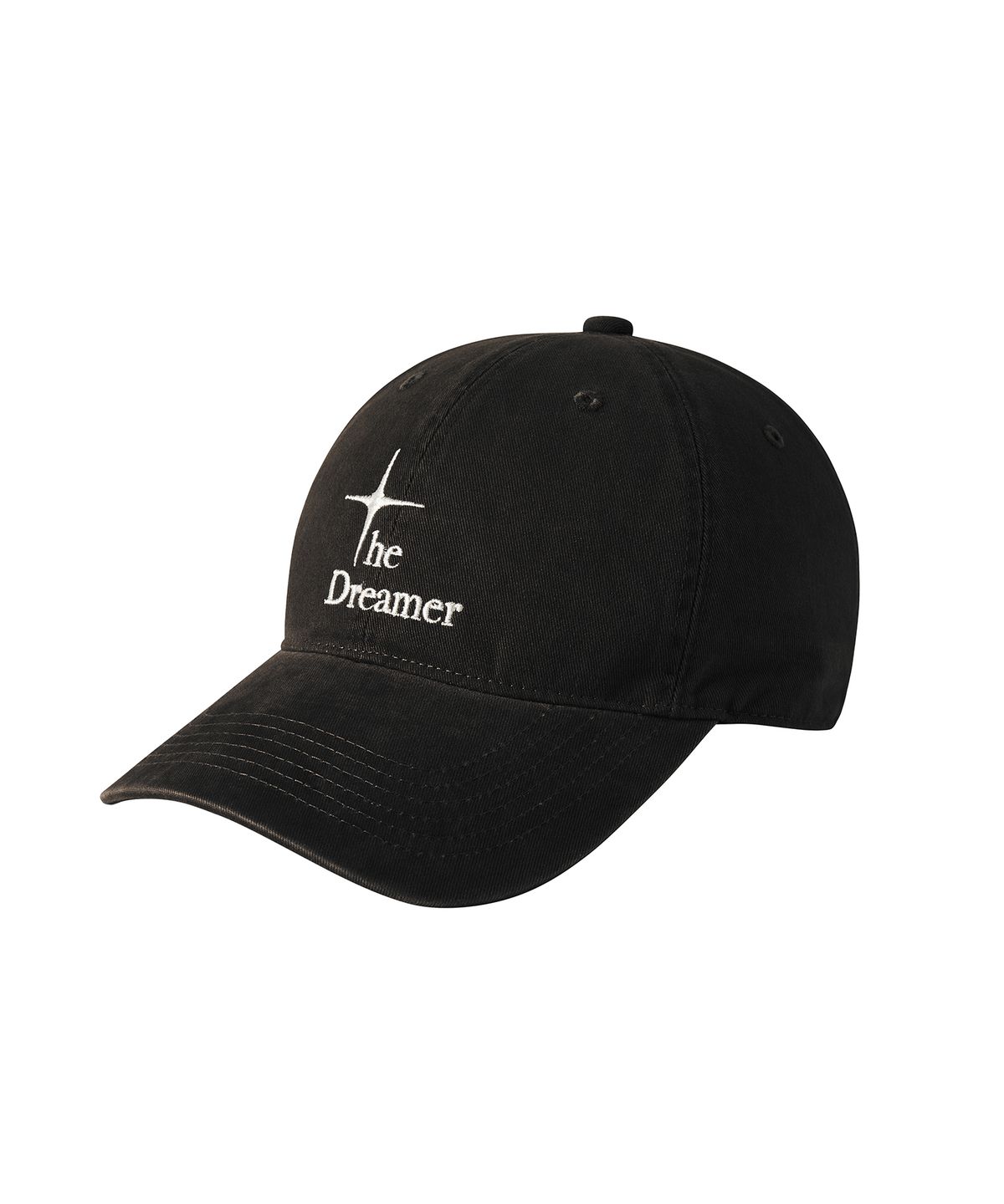 드리머(DREEMR) Washed Casual Logo Ball Cap - Black