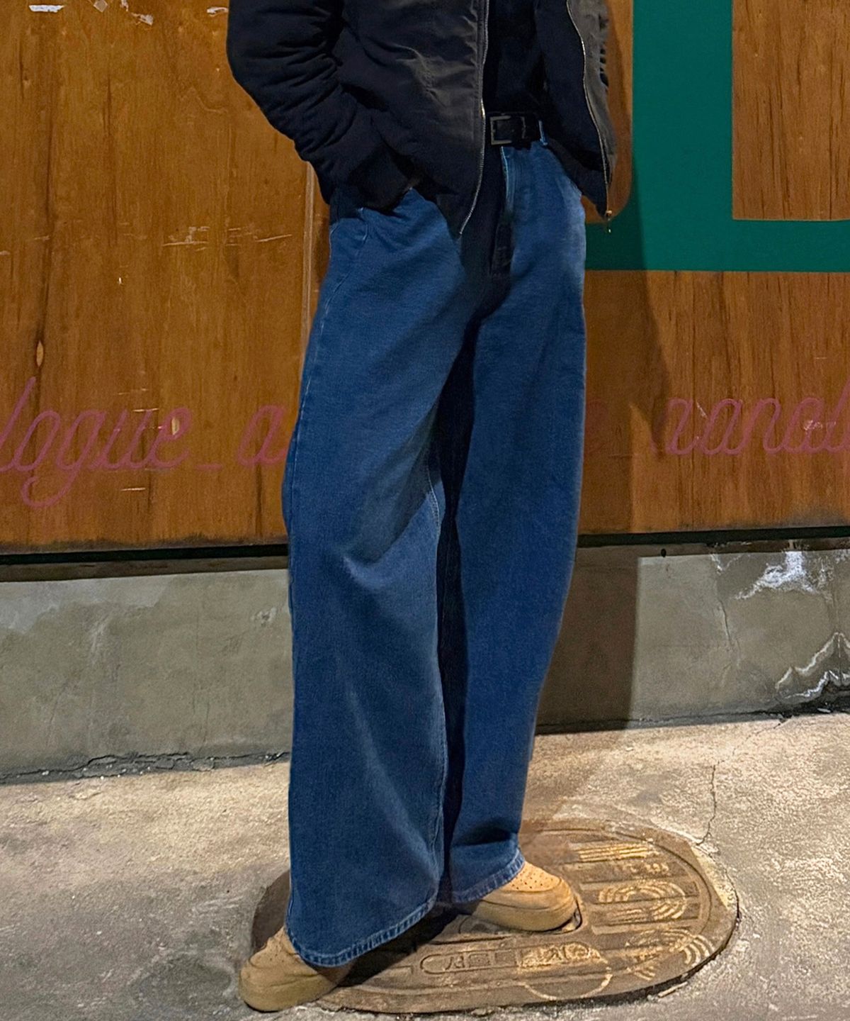 낫유즈얼(NOTUSUAL) 유즈얼 와이드 데님 팬츠 2color