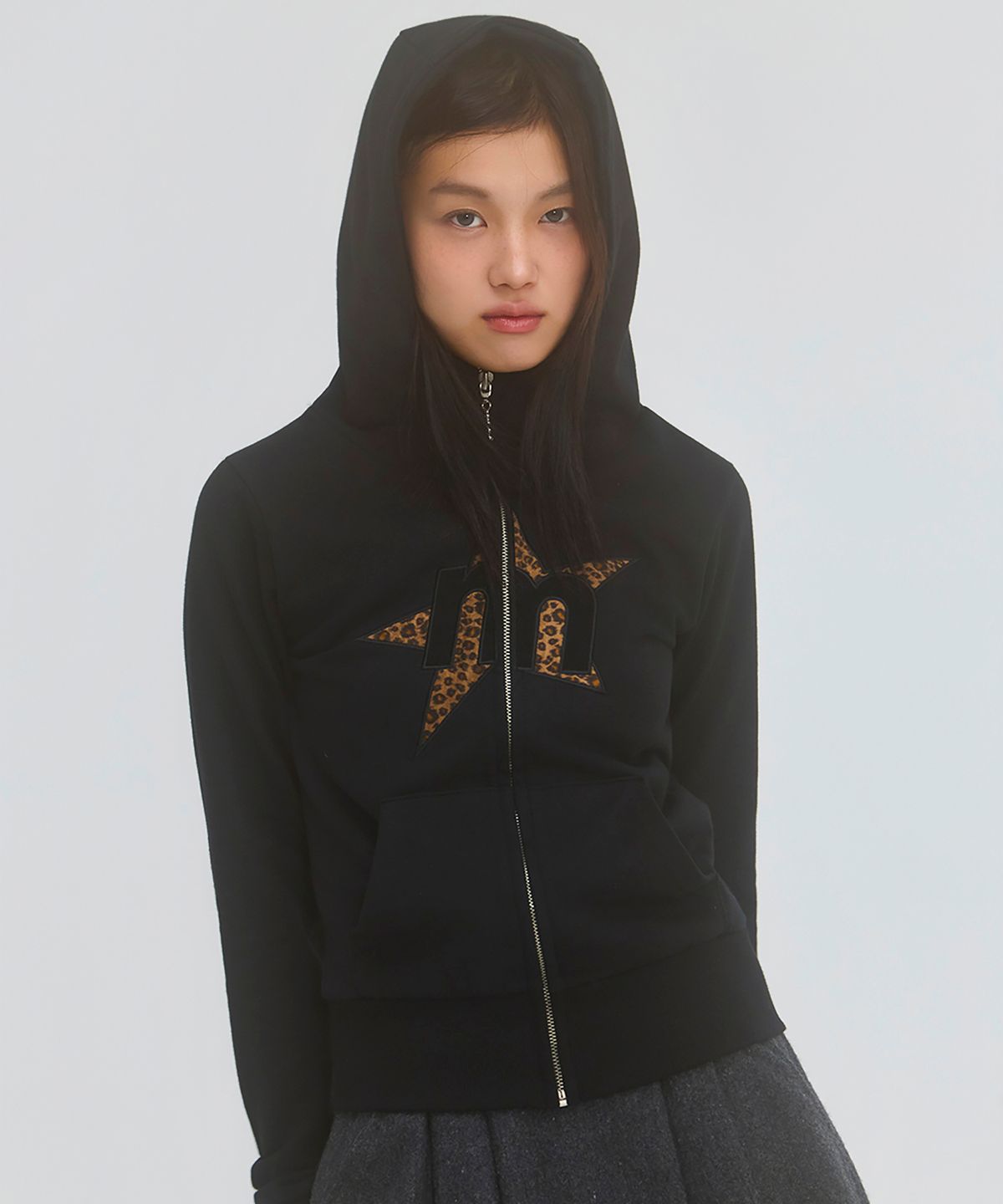 미니멀페어(MINIMALPAIR) MP Highneck Hood Zip Up Black