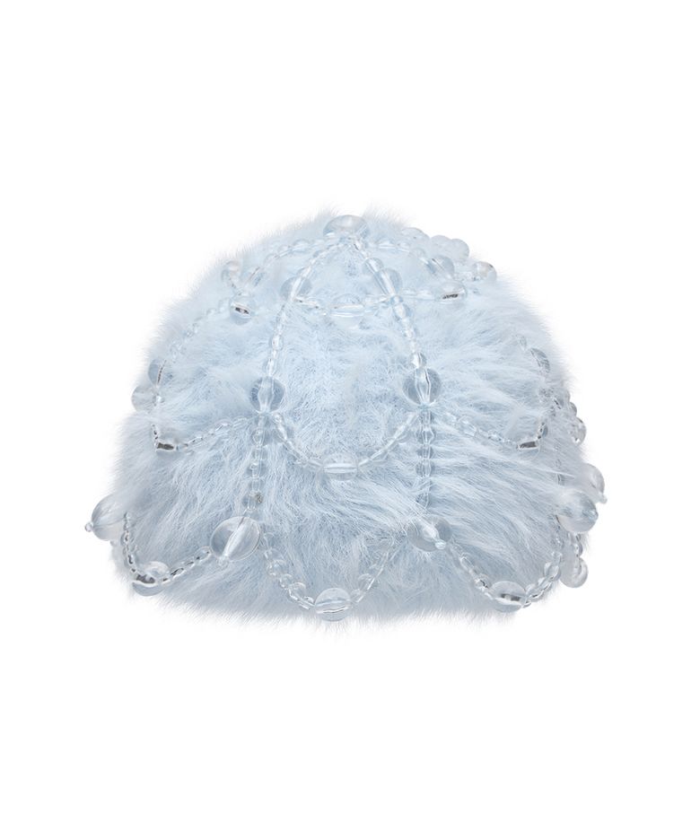 [X SUSAN FANG] FURRY BUBBLE HAT - SKY BLUE