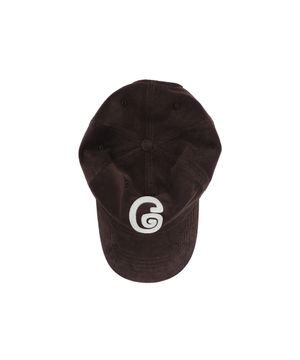 G Logo 5pannel Corduroy Cap - Brown