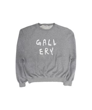 Gallery Logo Washed Sweatshirts  - Gray
