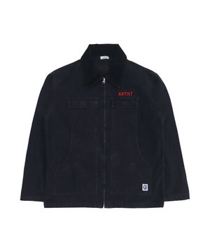 Gallery Twill Work Jacket - Washed Black