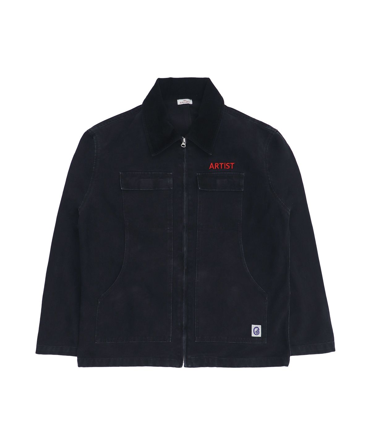 1011갤러리(1011 GALLERY) Gallery Twill Work Jacket - Washed Black