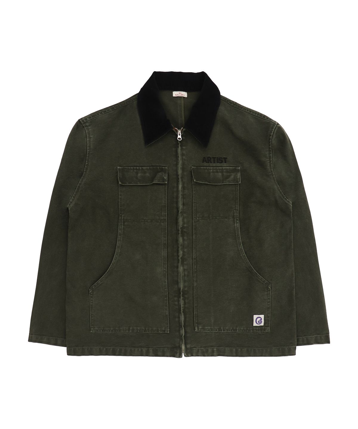 1011갤러리(1011 GALLERY) Gallery Twill Work Jacket - Washed Khaki