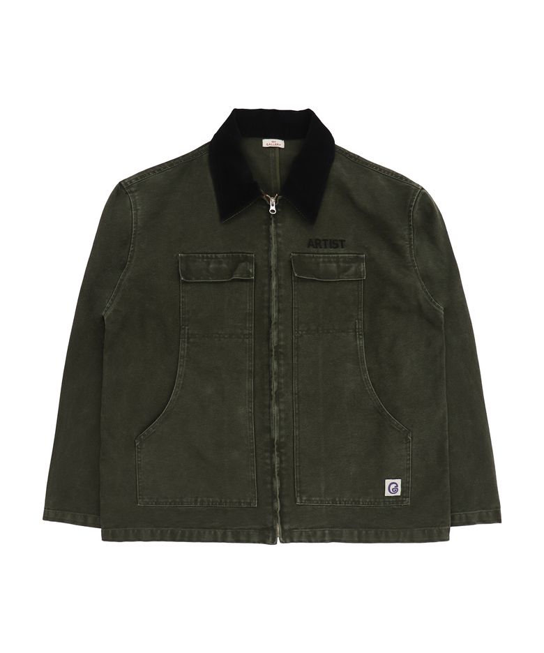 Gallery Twill Work Jacket - Washed Khaki