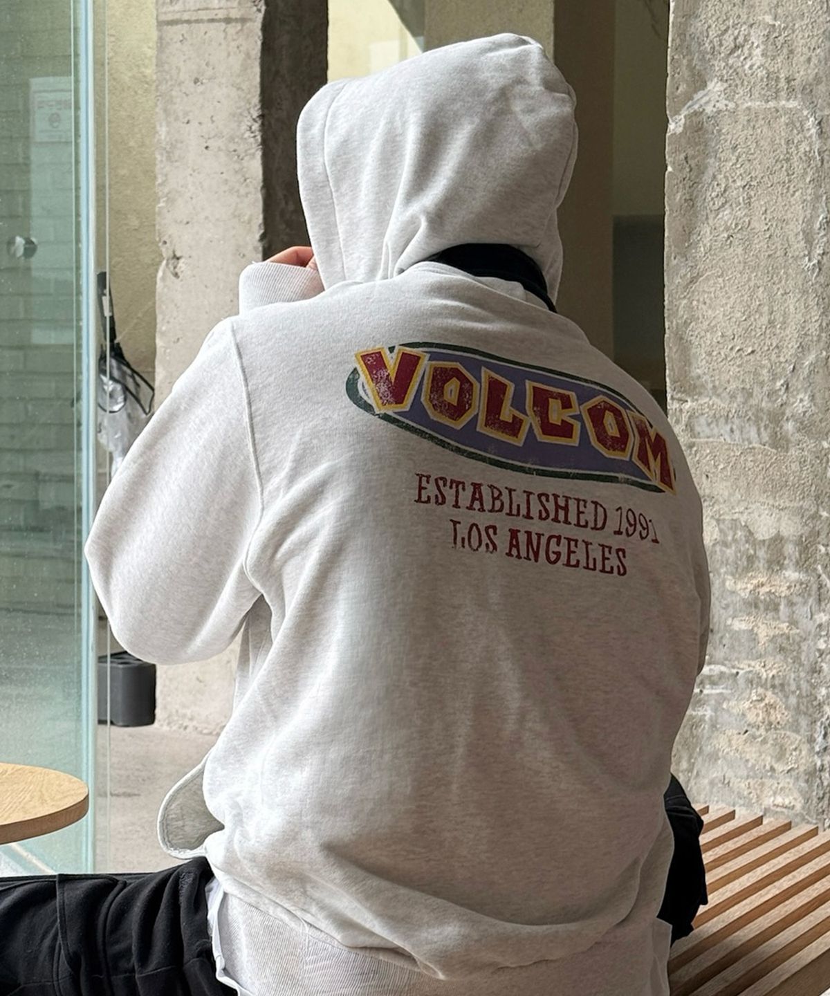 볼컴(VOLCOM) 스톤에이지 후드 집업(아이스 그레이)