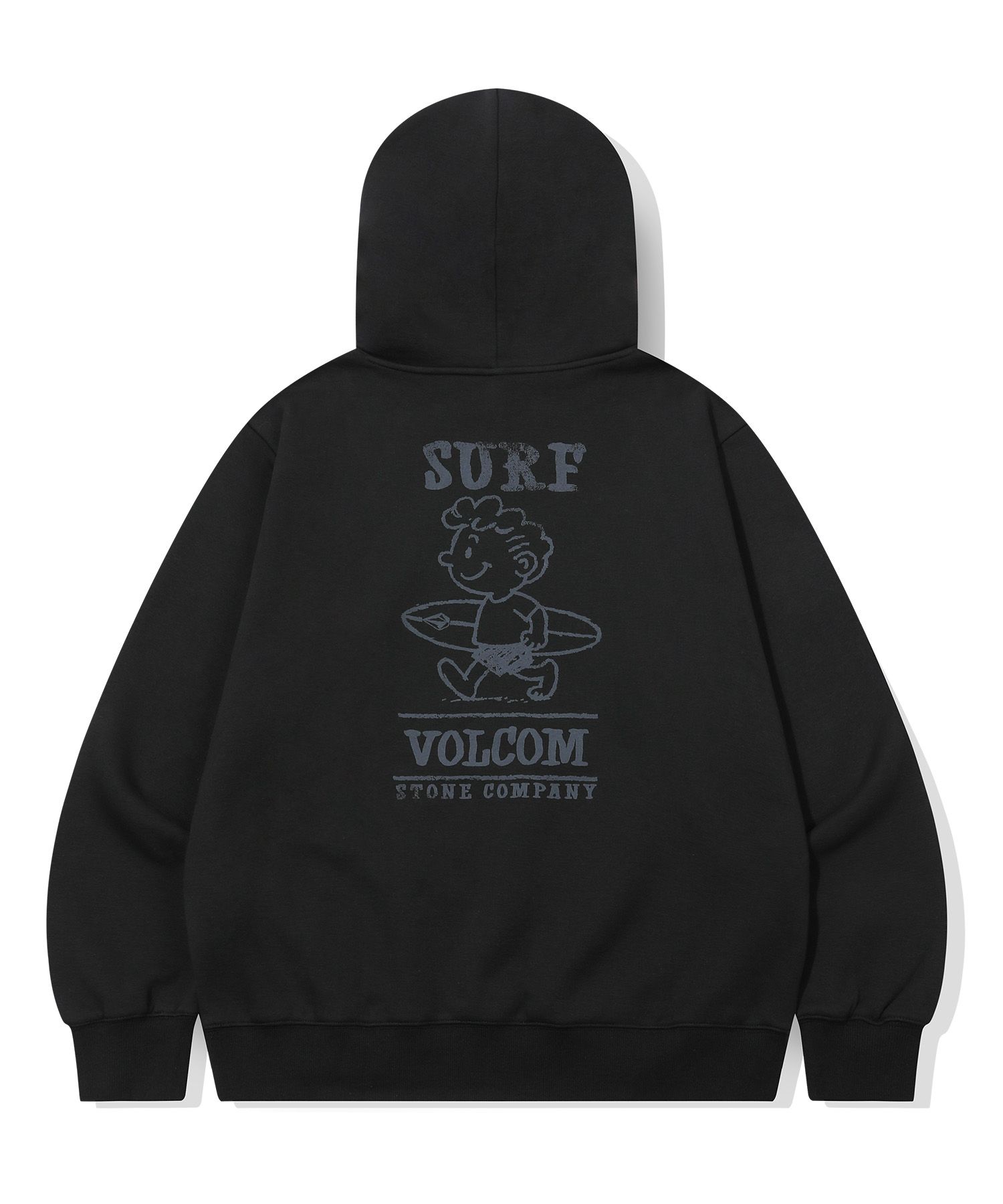 MUSINSA公式 | VOLCOM サーフバディ起毛フードパーカー(ブラック)