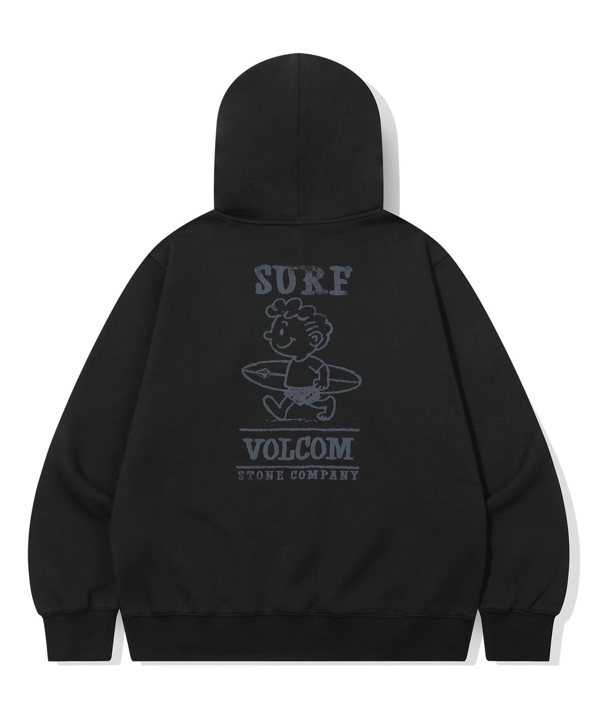 볼컴(VOLCOM) 서프 버디 기모 후드티(블랙)
