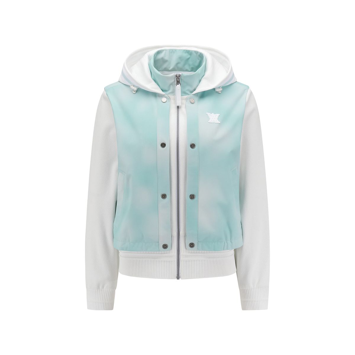 어뉴골프(ANEW GOLF) WOMEN FA GRADATION PATTERN HOODED JACKET_MT