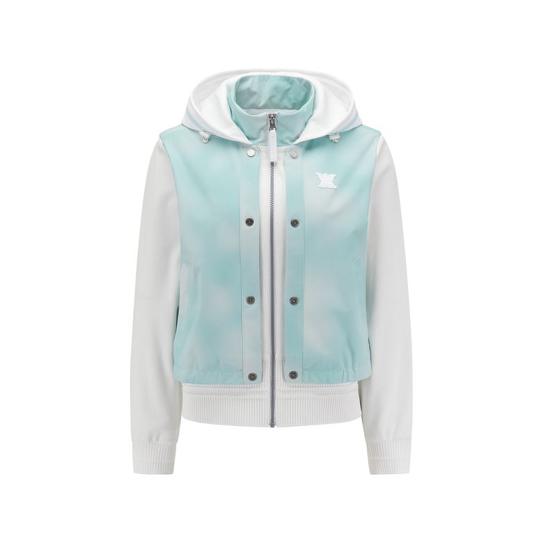 WOMEN FA GRADATION PATTERN HOODED JACKET_MT