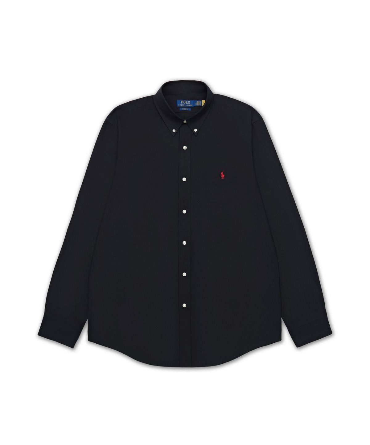 폴로 랄프 로렌(POLO RALPH LAUREN) 커스텀핏 스트레치 포플린 셔츠-블랙
