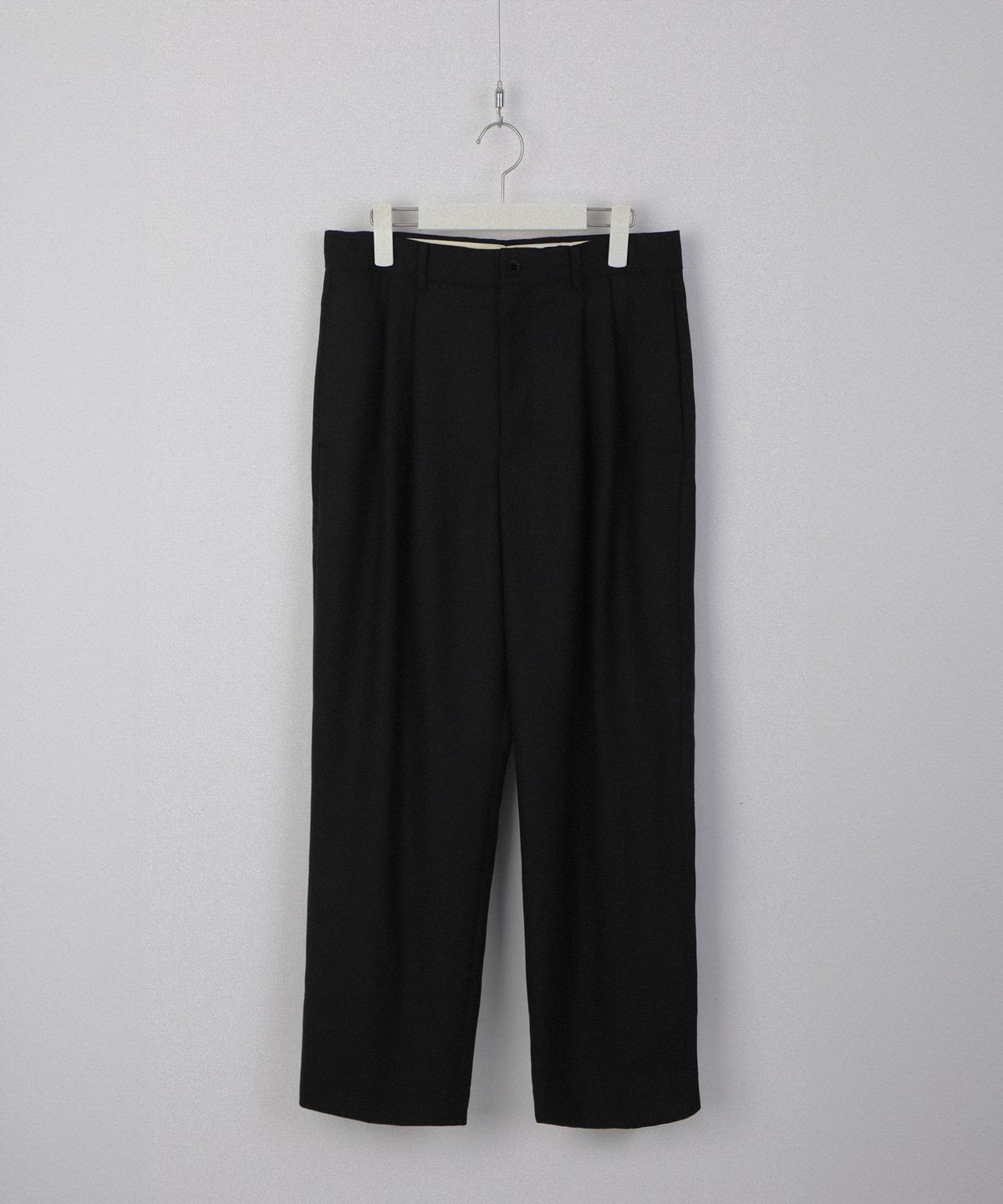 와기(WHAGI) Flannel Wool Architect Pants (Black)