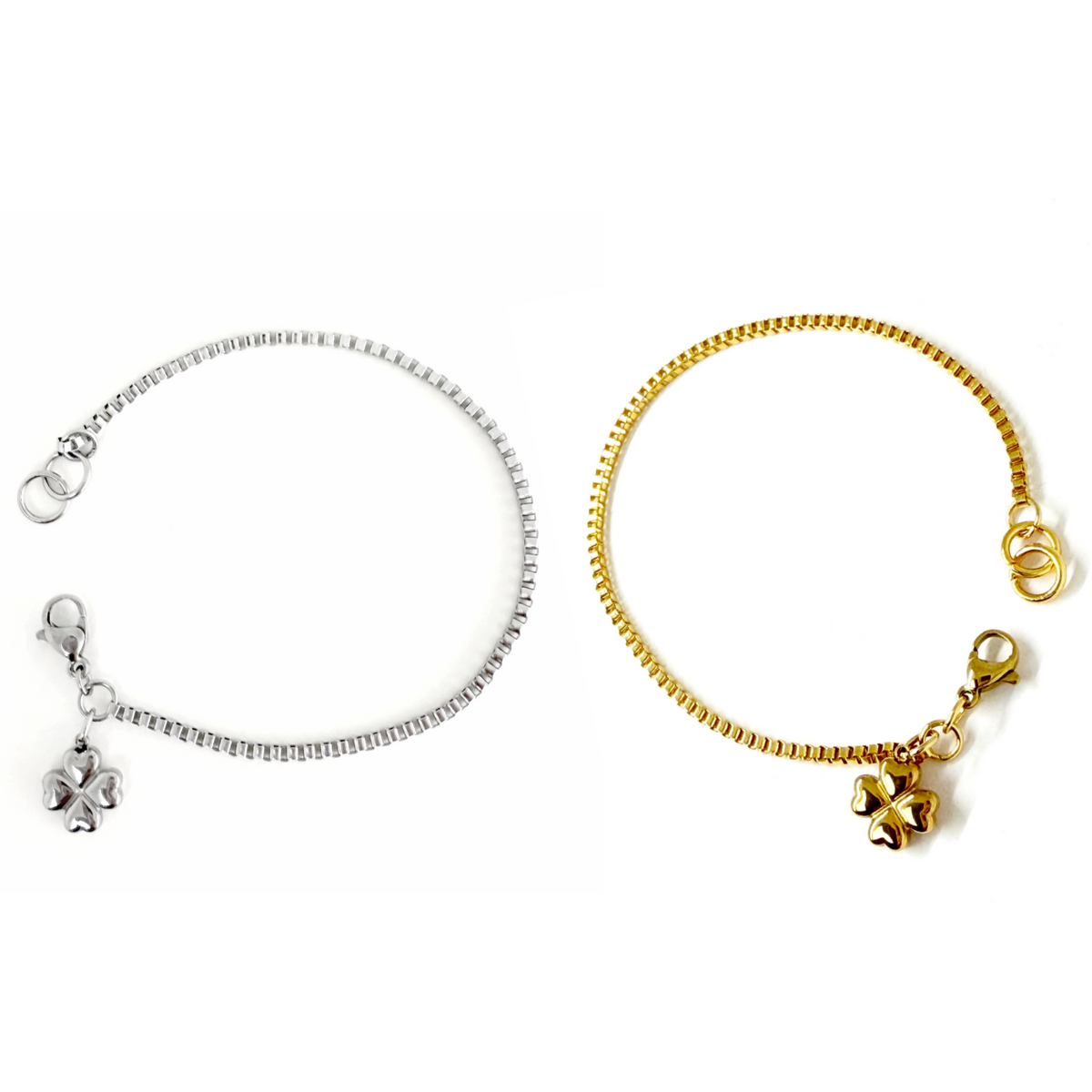 글로리아덴(GLORY_ARDEN) 써지컬스틸 clover 2color팔찌 / GHMB-306