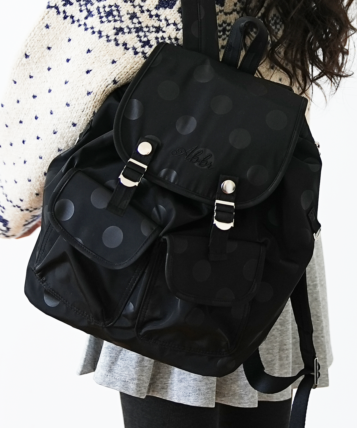 아브르(ABBR) Snap Mini Backpack_Large dot