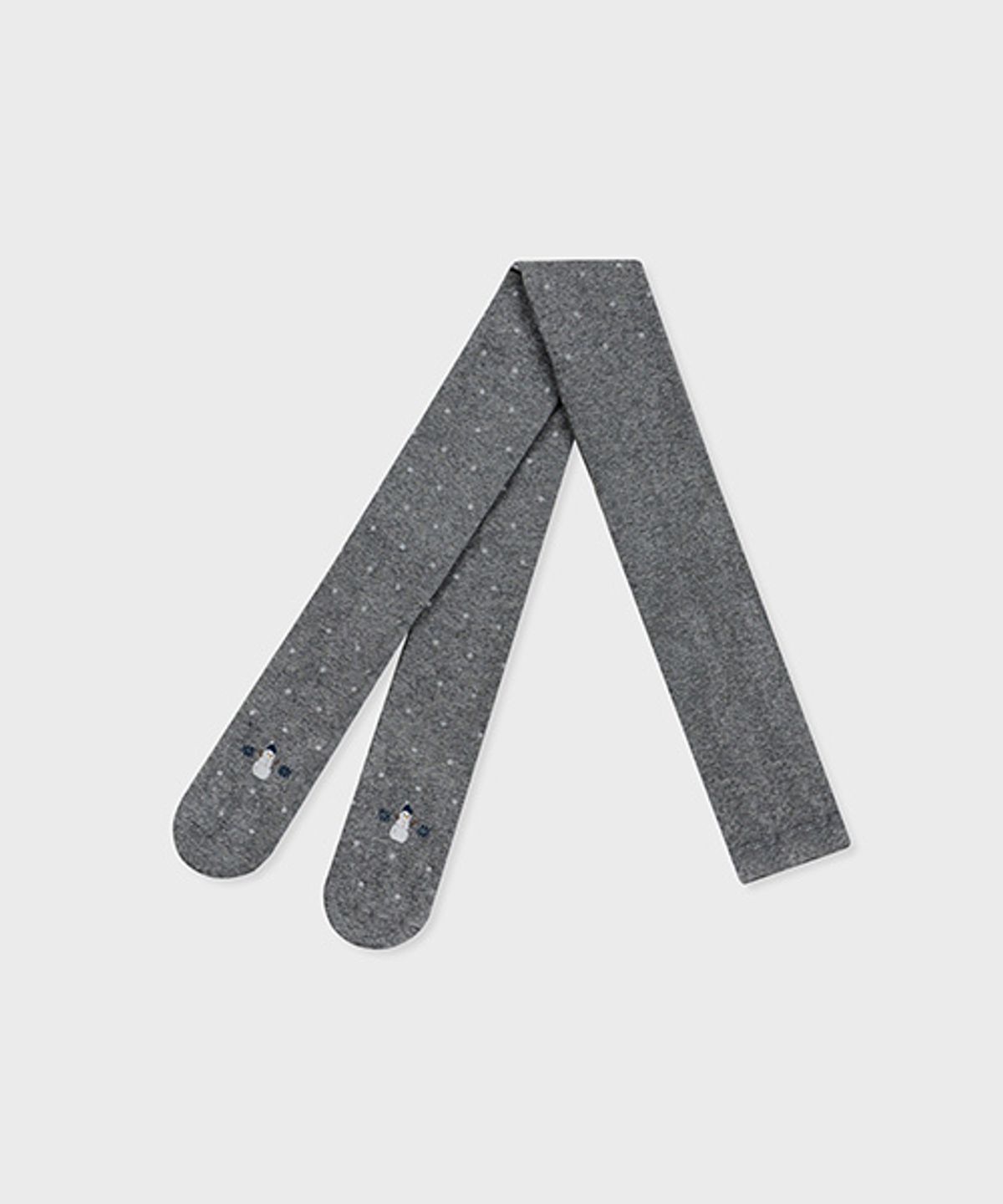 삭스어필(SOCKS APPEAL) cotton tights snowflake snowman grey