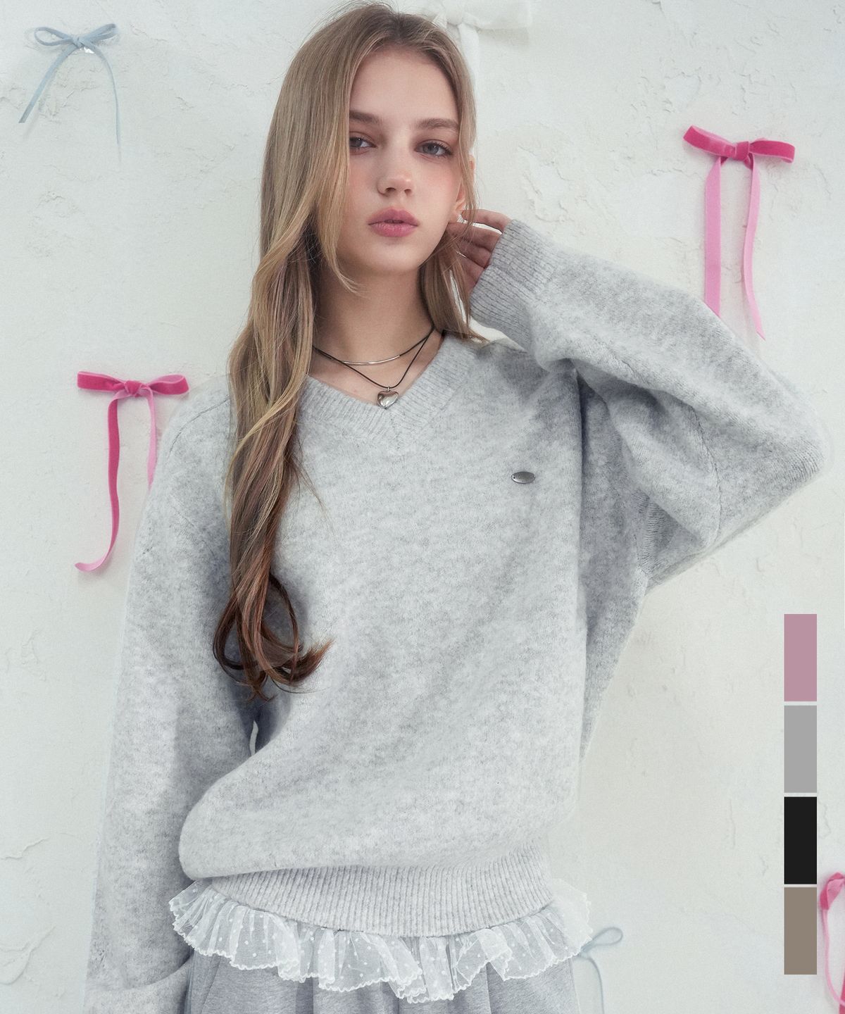 비바셔스(VIVACIOUS) Rive Gauche Knit_4Colors