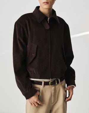 셰이드 코듀로이 블루종 [브라운]