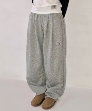 프레인 핀턱 와이드 밴딩 팬츠 (2컬러)