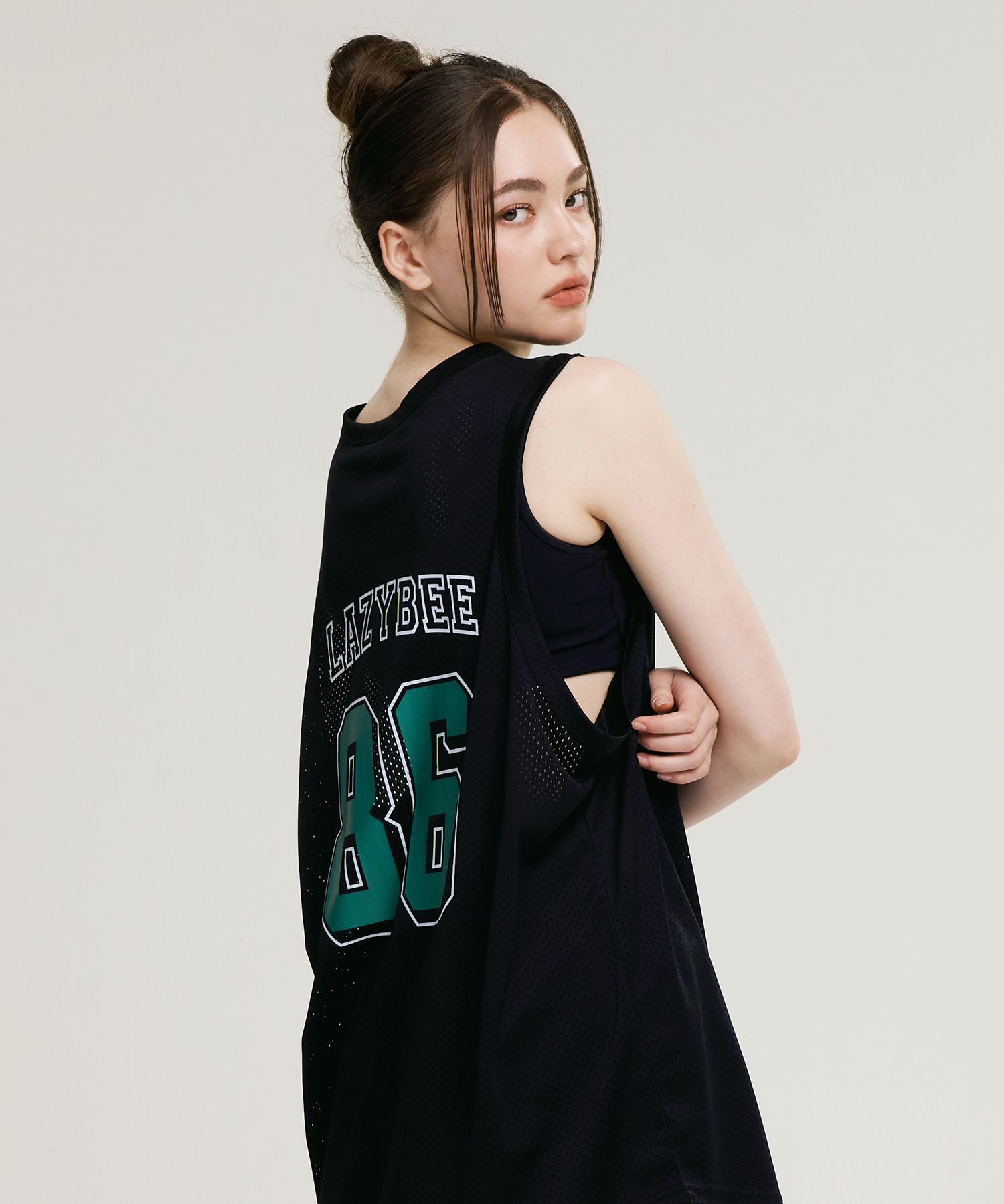 MUSINSA公式 | LAZYBEE Muscle Mesh Jersey Overfit W Nashi