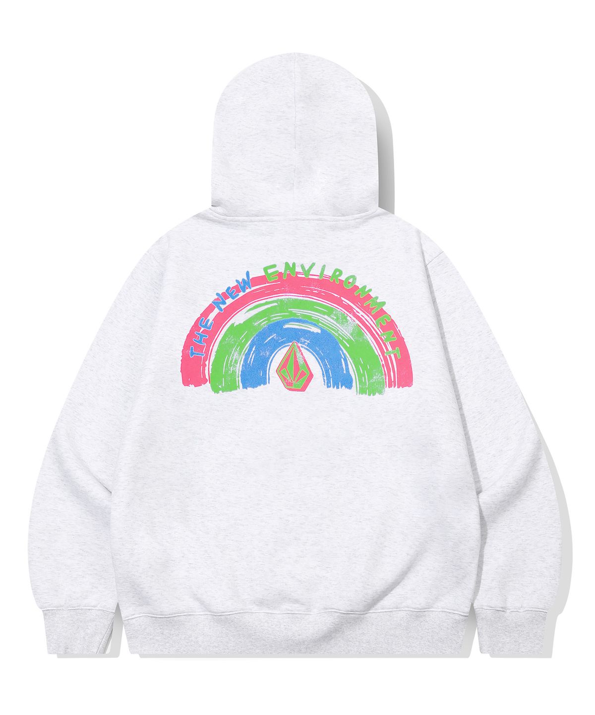 볼컴(VOLCOM) 브러시 레인보우 후드(아이스 그레이)