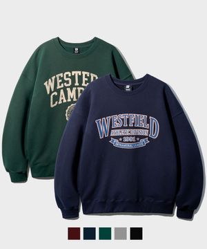 [2PACK] 웨스트필드 맨투맨 + 웨스턴 캠퍼스 맨투맨 (JUMT3633+JUMT3635)