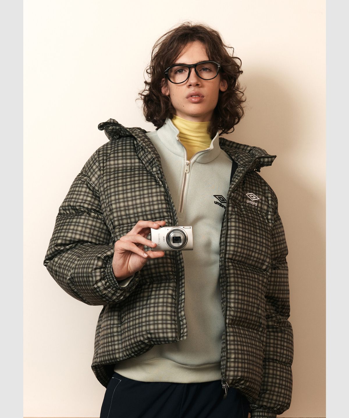 엄브로(UMBRO) 스웨터라이크 하프집업 맨투맨 그린 UQ421CFSN2