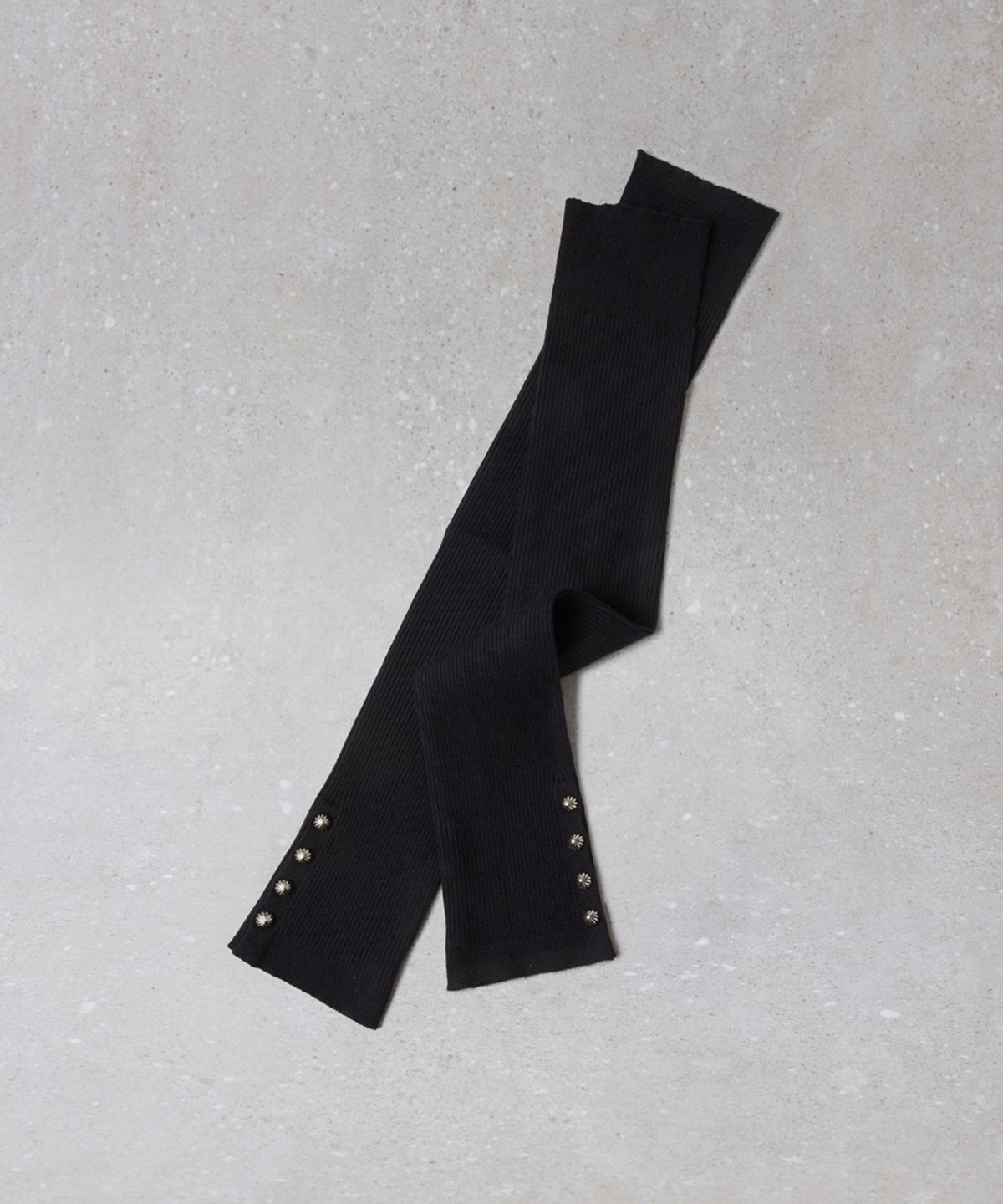 슈콤마보니(SUECOMMA BONNIE) Fev_Button leg warmer(black)_DFLAA25509BLK