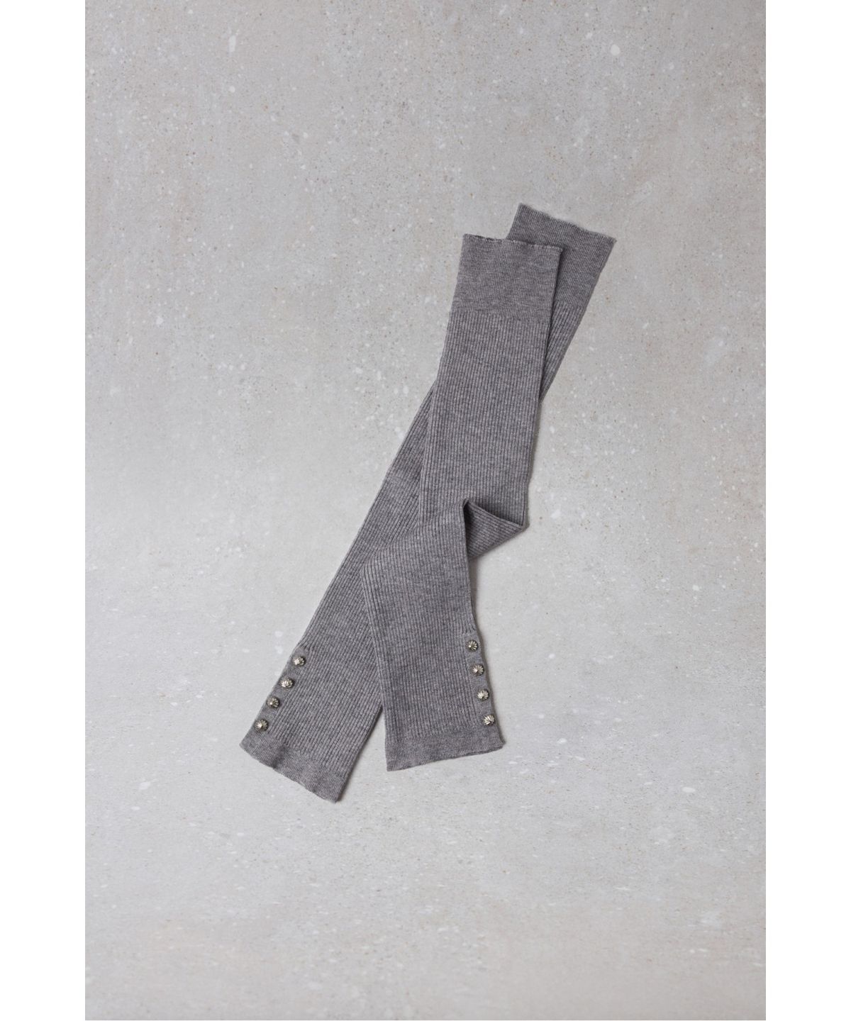 슈콤마보니(SUECOMMA BONNIE) Fev_Button leg warmer(grey)_DFLAA25509GRY