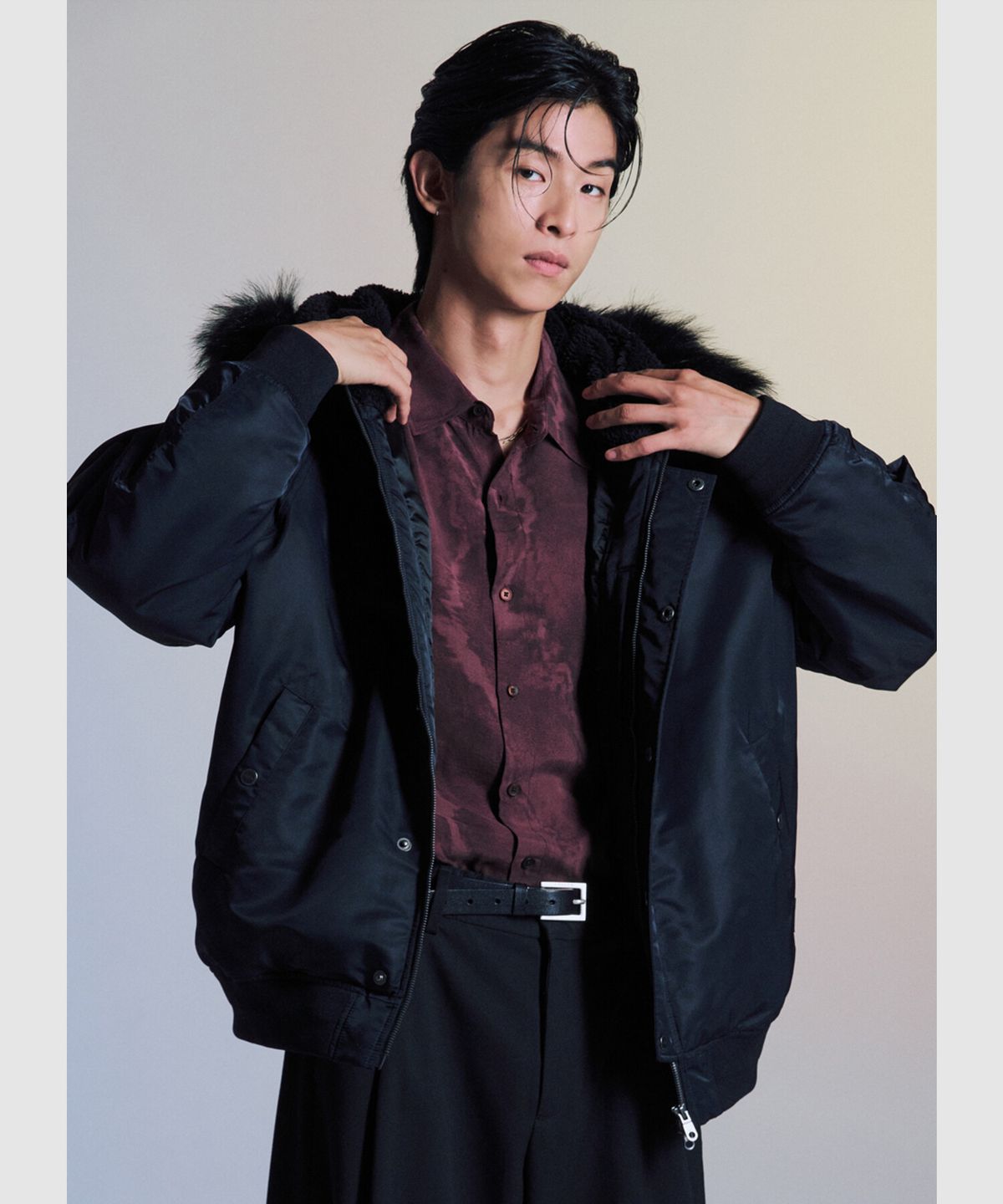 엄브로(UMBRO) N2B 변형 항공 점퍼 블랙 UQ421CPJO4