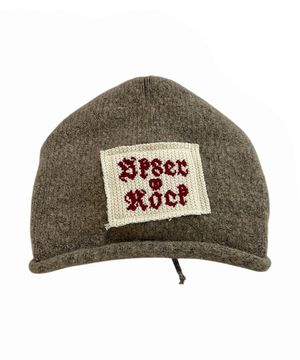 Rolled Back String Beanie ((beige))