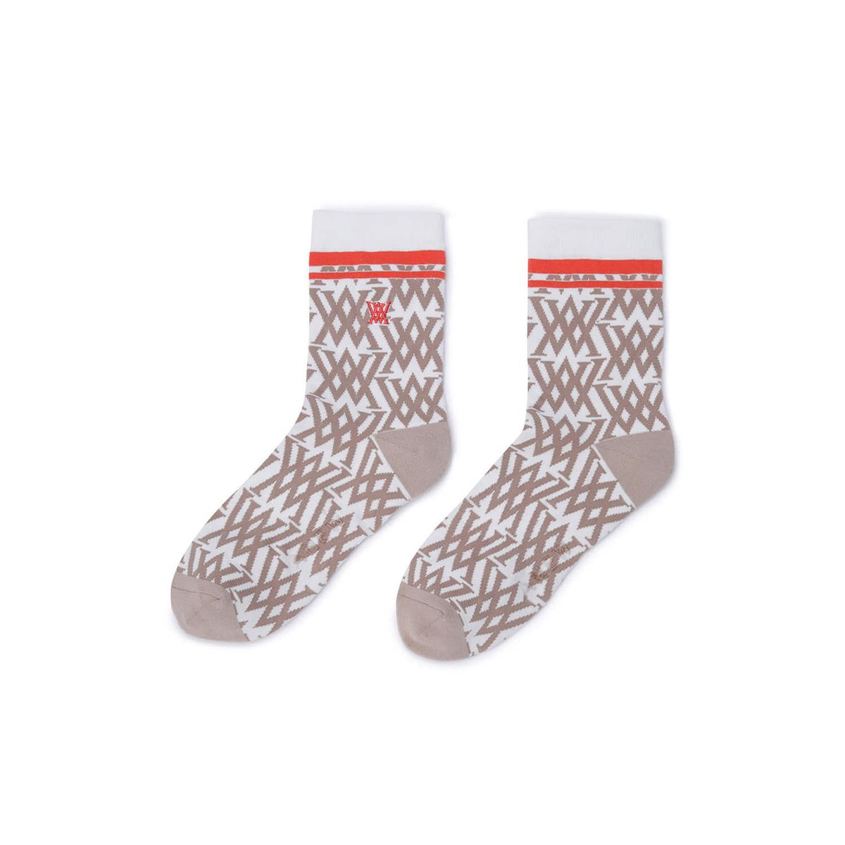 어뉴골프(ANEW GOLF) WOMEN SUIT MEDIUM NECK SOCKS_BE