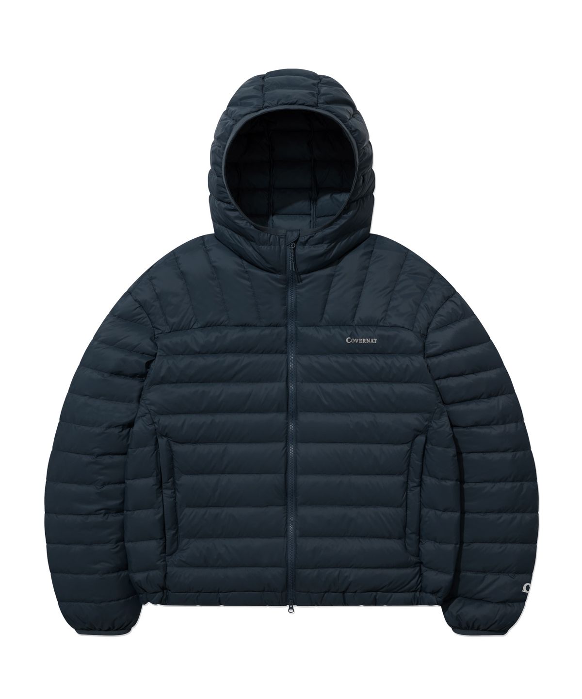 커버낫(COVERNAT) 커버라이트 패커블 후드 경량 다운 자켓 Dark Blue